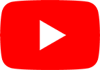 Red YouTube logo with white play button