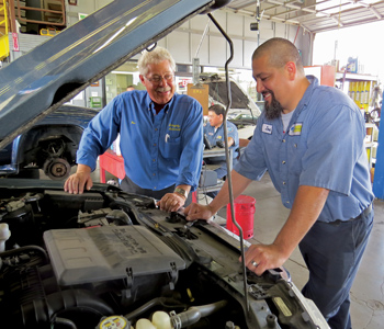 Owner Don and technician, Joe.